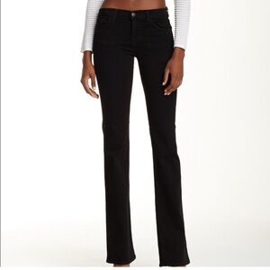 J Brand Low Rise Slim Boot Cut in Black Sz 28